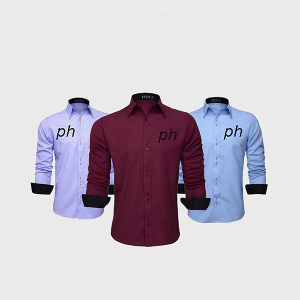 Camisa Social Masculino Manga Longa Ref-150